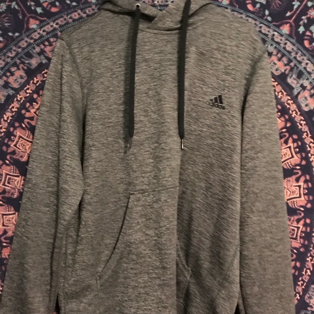 Grey adidas hoodie